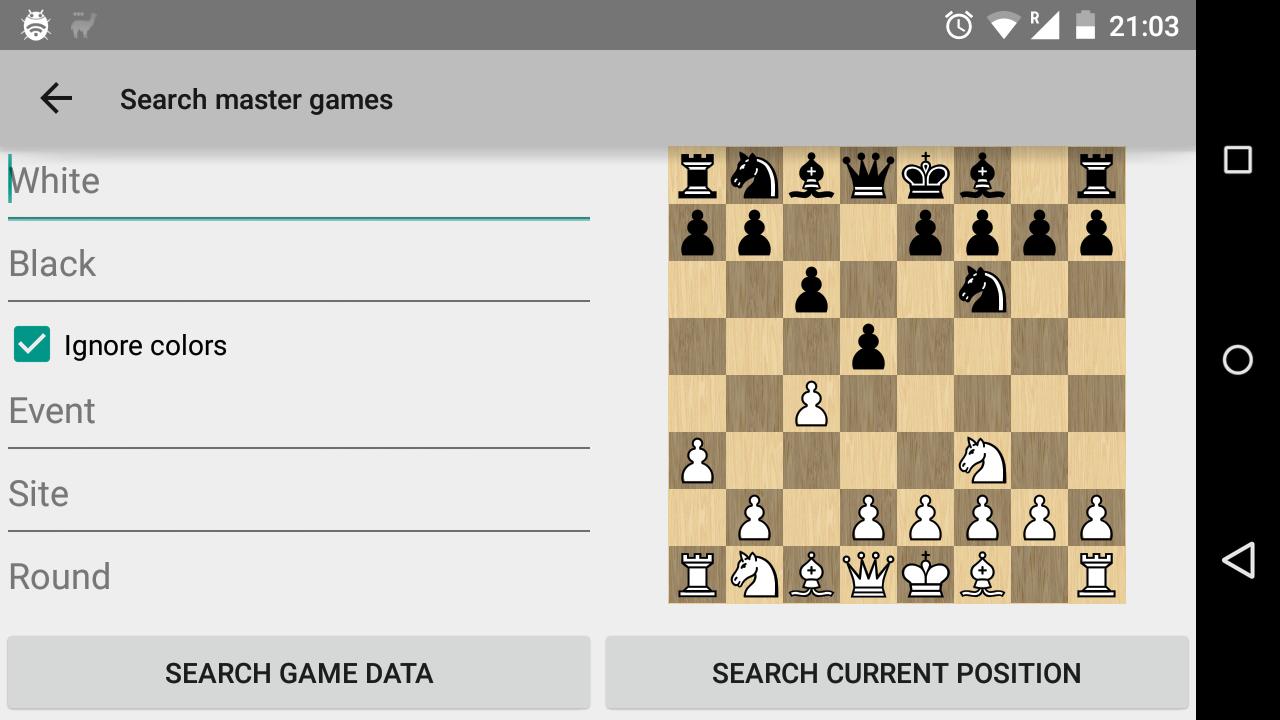 Search masters. Мастер геймс. Master of the game. Программа для чтения шахматных PGN книг на андроид.