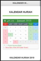 Kalender Jawa Hijriah Islamic 2019 syot layar 1