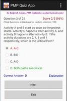 برنامه‌نما PMP Exam App عکس از صفحه