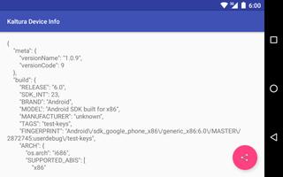 Kaltura Device Info Screenshot 3