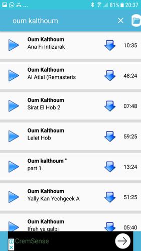 Oum Kalthoum Mp3 Umm Kulthum APK per Android Download