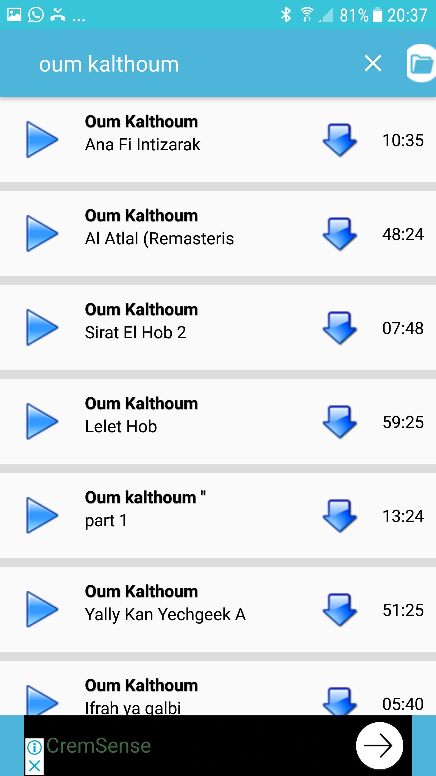 Oum Kalthoum Mp3 Umm Kulthum For Android Apk Download