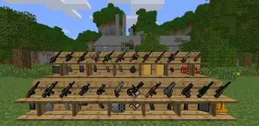 適用於 Minecraft PE 2025 的槍支模組