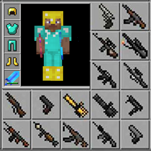 適用於 Minecraft PE 2025 的槍支模組