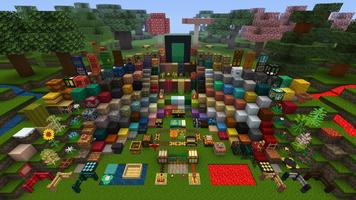 Minecraft의 마스터 모드: 블록, 스킨 및 갑옷 포스터