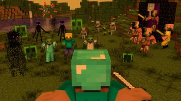 پوستر Zombie Apocalypse Minecraft