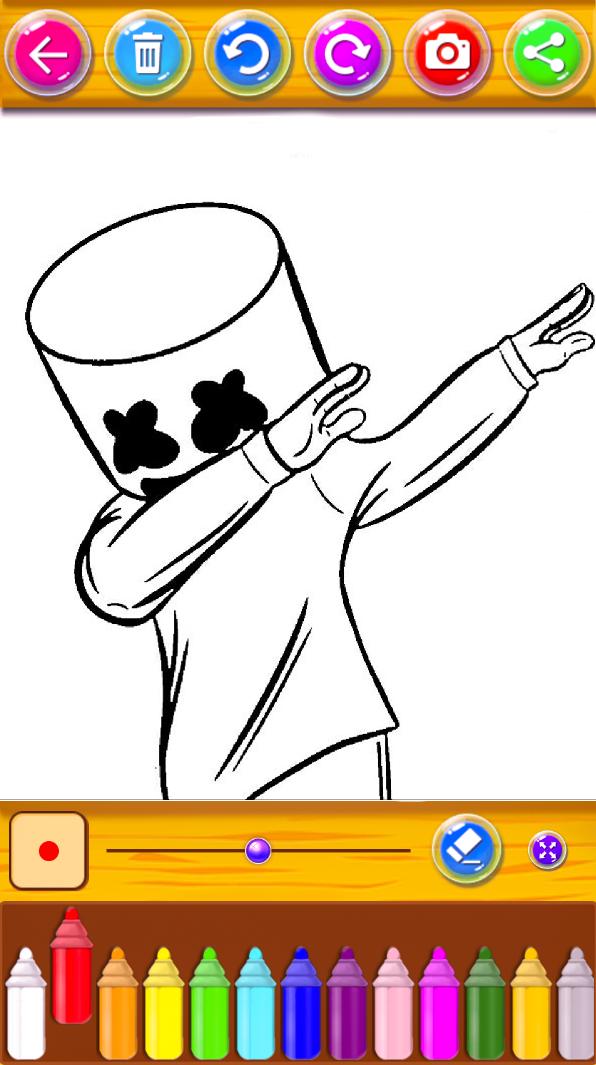 marshmello coloring pages for android  apk download