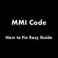 MMI Code How to Fix Easy Guide