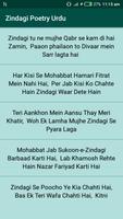 Zindagi Shayari Urdu poster