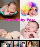 Cute Baby Pose Affiche