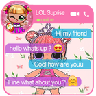Chat With Pink Dolls For Kids Prank ikona