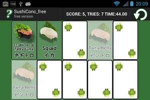 Sushi Concentration free স্ক্রিনশট 1