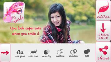 Write Text on Photos for Girls poster