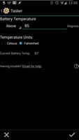 Battery Temperature Detection - Tasker Plug-In Affiche