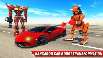 Kangaroo Car Robot Transform– Robot shooting game Affiche