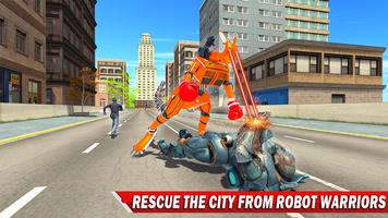 Kangaroo Car Robot Transform– Robot shooting game capture d'écran 1
