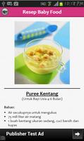 Resep Makanan untuk Bayi capture d'écran 1