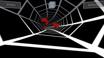 3D Infinito Tunnel Rush Traço imagem de tela 3