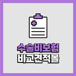 수술비보험 가격비교 앱 71대질병수술담보 담낭제거수술보