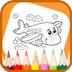 Planes Coloring Book أيقونة