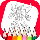 Robot Coloring Book أيقونة