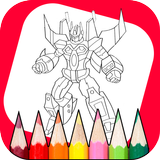 Robot Coloring Book أيقونة