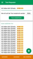 Text-Repeater Text Wiederholen Plakat
