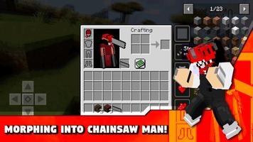 Addon chainsaw man for MCPE captura de pantalla 1