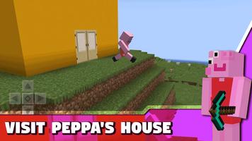 Peppa Pig Mod for Minecraft PE Poster
