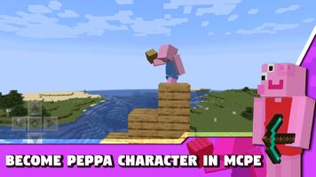 Peppa Pig Mod for Minecraft PE captura de pantalla 1