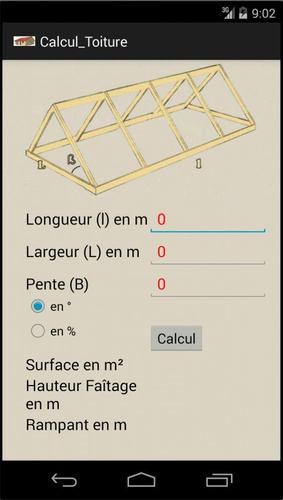 Calcul de surface de toiture APK for Android Download
