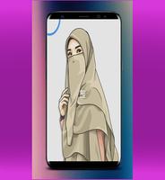 Kartun Cadar Muslimah Poster