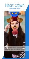Heart Crown & Rabit Face Camera - Motion Stickers स्क्रीनशॉट 2