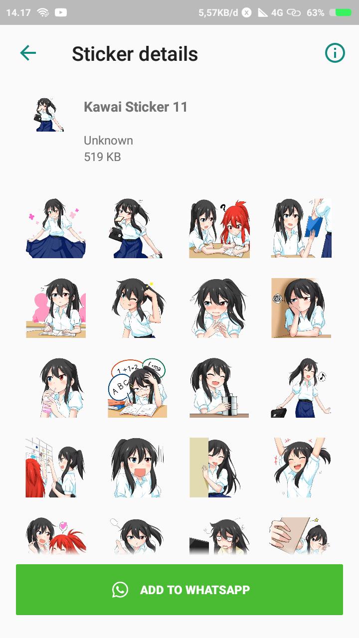 Kawaii Anime  Stickers  for WhatsApp  for Android APK Download