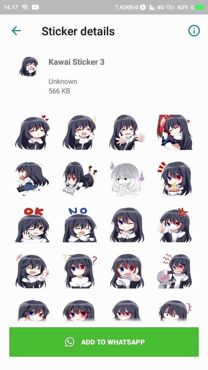 Kawaii Anime Stickers for WhatsApp  for Android APK Download
