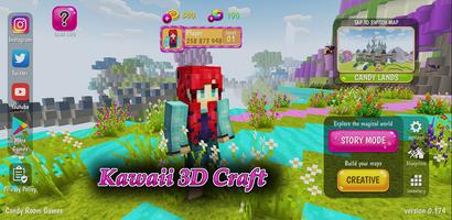 Kawaii World - 3D Craft-poster