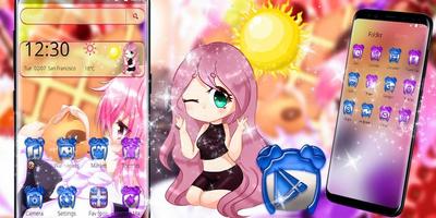 Kawaii Cute Girl Theme screenshot 3
