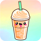 Cute Food Kawaii backgrounds آئیکن