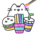 Halaman mewarnai gemerlap 💗Kawaii Coloring Book