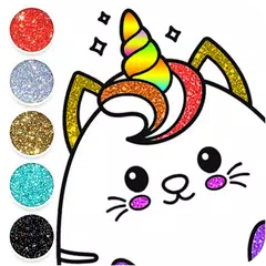 Kawaii Coloring Game Glitter アプリダウンロード