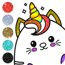 Kawaii Coloring Game Glitter APK
