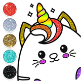 Kawaii Coloring Game Glitter 아이콘
