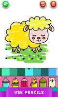Kawaii Coloring Game Glitter Cartaz
