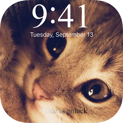 Kawaii Kitty Lock Screen Emoji