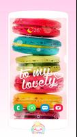 پوستر Cute Macaron backgrounds