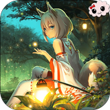 Anime Fan Wallpaper of Miko Fo icono