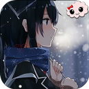 Girl and Snow Anime Wallpaper APK