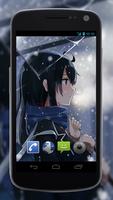 Girl and Snow Anime Wallpaper ảnh chụp màn hình 1