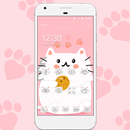 Kawaii Pink Kitty Theme APK