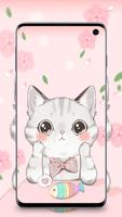 خلفية kawaii الملصق